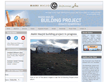 Tablet Screenshot of makkimasjid.org.uk